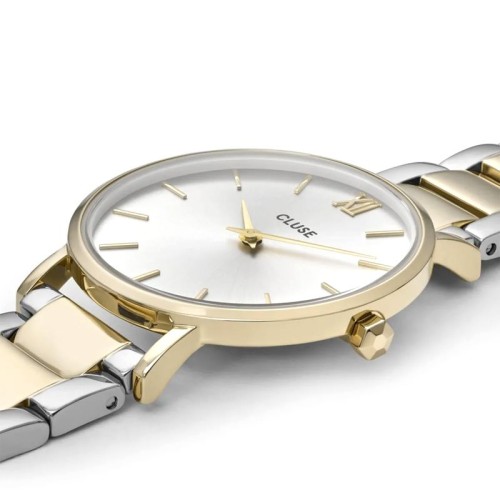 Montre Femme Cluse Minuit 3-Link Gold Silver