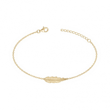 Bracelet or & argent, bracelet plaqué or, bracelet cuir & tissu (10) - bracelets-plaque-or - edora - 1