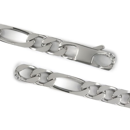 Bracelet gourmette identité argent 925/1000 argenté – gourmettes
