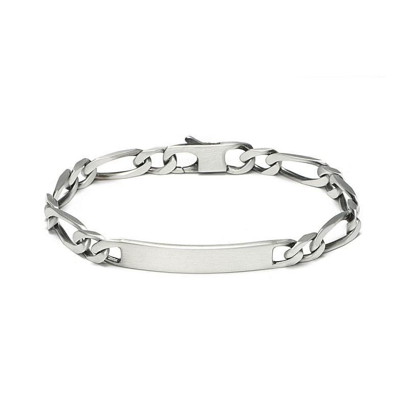 Bracelet gourmette identité argent 925/1000 argenté - gourmettes - edora
