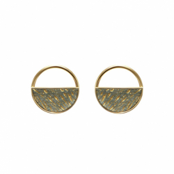 Boucles d’oreilles pendantes argent, or, perles & or blanc femme (12) - boucles-d-oreilles-fantaisie - edora - 2