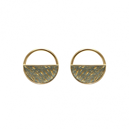 Boucles d’oreilles pendantes argent, or, perles & or blanc femme - accueil - edora - 2