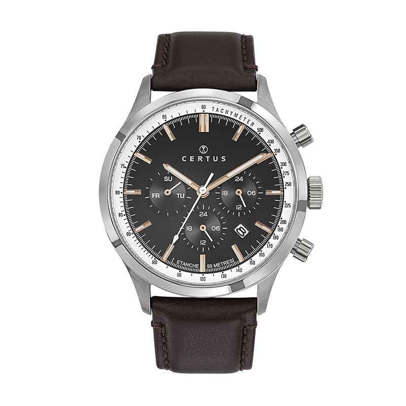 Boîtier De Montre Chronographe Certus - Occasion - Complet (verre, Fond, Poussoirs)