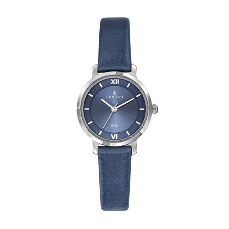 Montre femme certus cuir bleu – analogiques