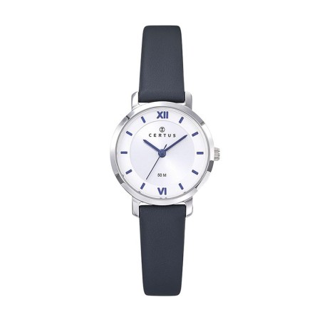Montre femme certus cuir bleu – analogiques