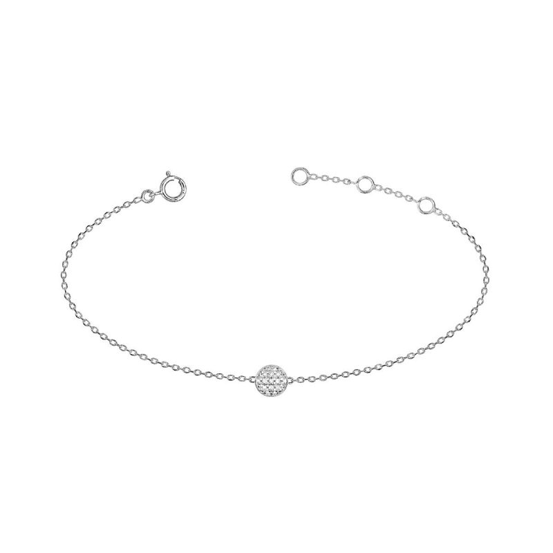 Bracelet femme infini or 375/1000 bicolore et diamants - bracelets-or-375-1000  - edora