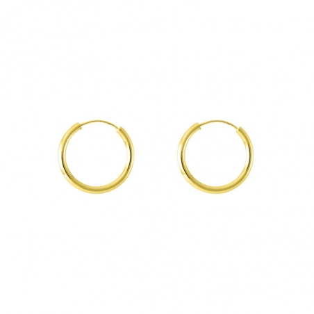 Créoles plaqué or : boucles d’oreilles créoles plaqué or - accueil - edora - 1