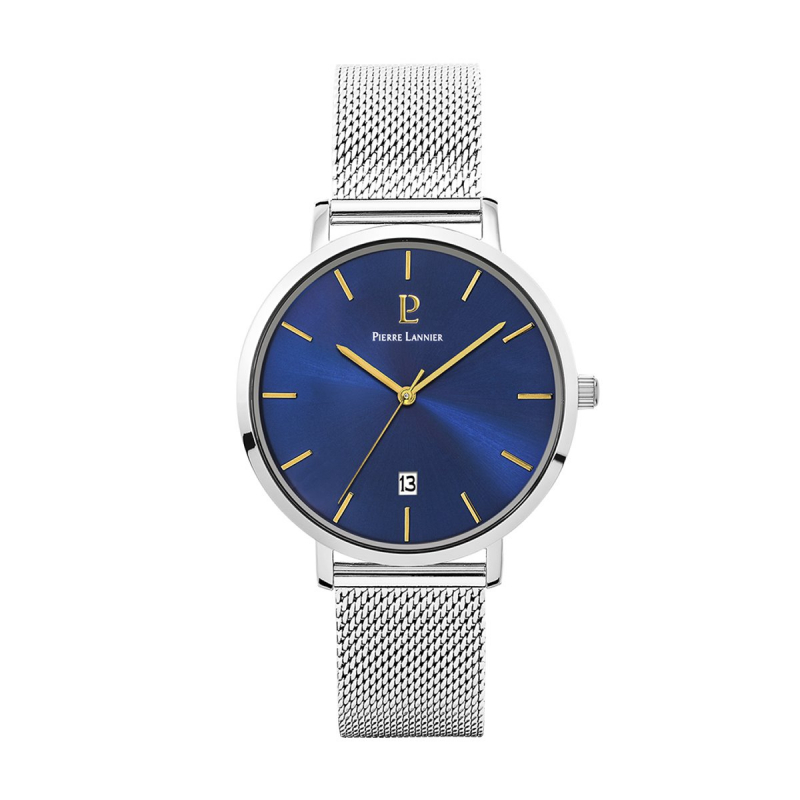 Montre homme pierre lannier echo acier argenté - analogiques - edora Montre homme pierre lannier echo acier argenté - analogiques - edora