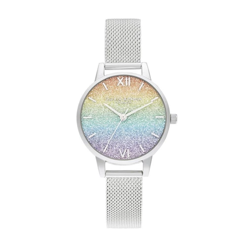 Montre Femme Olivia Burton arc en ciel Acier Argenté