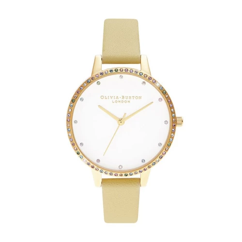 Montre Femme Olivia Burton Soleil Cuir Jaune