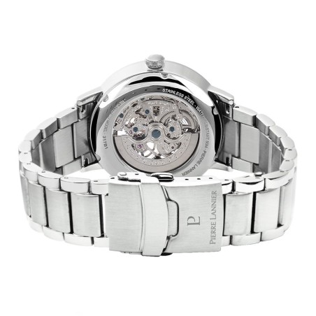 Montre homme automatique pierre lannier acier argenté – analogiques