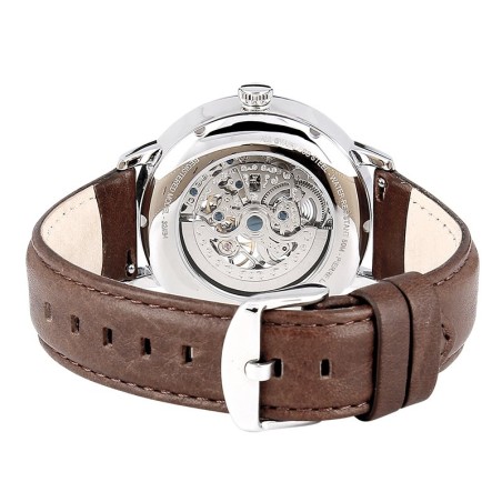 Montre homme pierre lannier automatic cuir brun – montres françaises