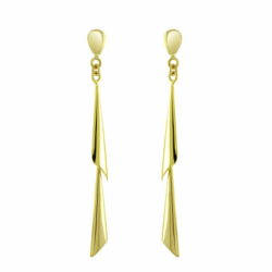 Boucles d’oreilles pendantes argent, or, perles & or blanc femme (2) - boucles-d-oreilles-or-750-1000 - edora - 2