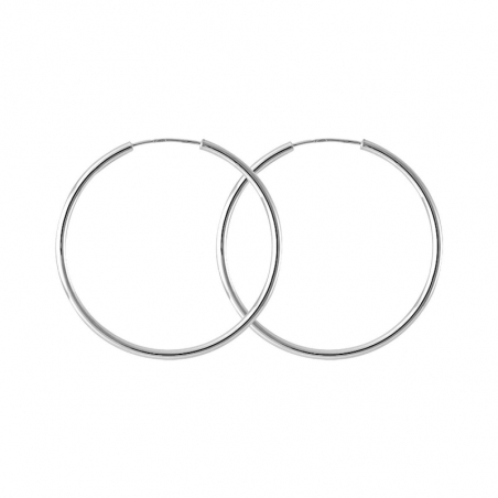 Creoles femme: créoles argent, or 18 carats & créoles or blanc - accueil - edora - 1