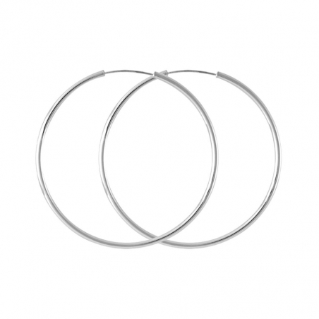 Creoles femme: créoles argent, or 18 carats & créoles or blanc - accueil - edora - 1