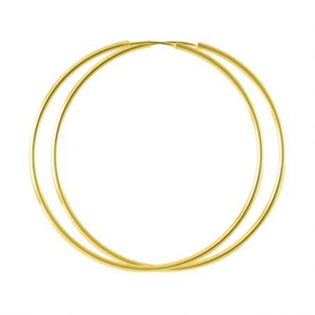 Créoles plaqué or : boucles d’oreilles créoles plaqué or - accueil - edora - 1