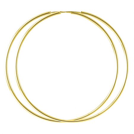 Créoles plaqué or : boucles d’oreilles créoles plaqué or - accueil - edora - 1