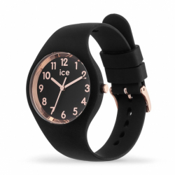 Montre femme ice watch glam black / rose gold - s - analogiques - edora - 1