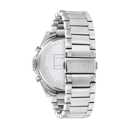 Montre homme chronographe tommy hilfiger baker  acier argenté – chronographes