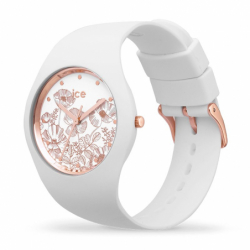 Montre femme ice watch flower spring white - m - analogiques - edora - 1