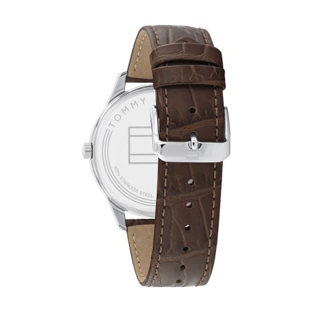 Montre homme tommy hilfiger damon cuir brun – analogiques