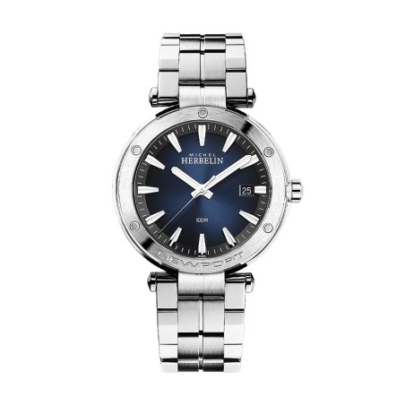 Montre homme newport michel herbelin acier argenté – analogiques