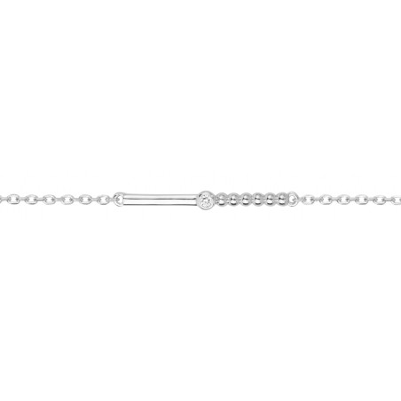 Bracelet femme indécise la garçonne argent 925/1000 et diamant – bracelets femme