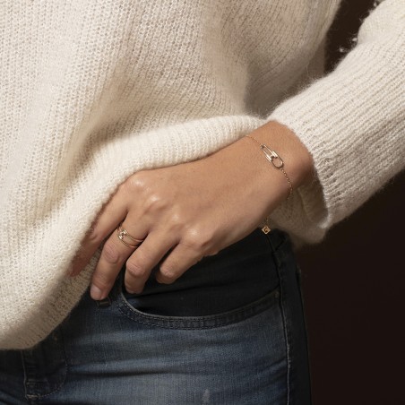 Bracelet femme évidence la garçonne plaque or et diamant – bracelets femme