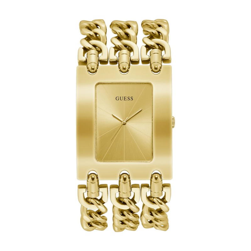 Montre femme heavy métal guess acier doré - montres-femme - edora