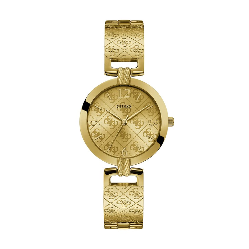 Montre femme g-luxe guess acier doré - montres-femme - edora