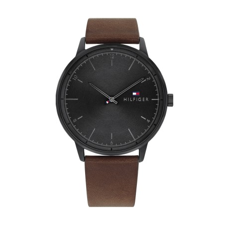 Montre homme hendrix tommy hilfiger cuir brun  – montres homme