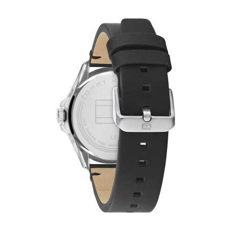 Montre homme maverick tommy hilfiger cuir noir  – montres homme