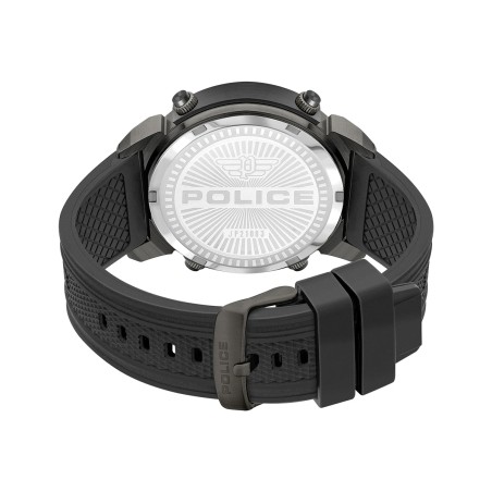 Montre homme police rotor silicone noir – analogiques