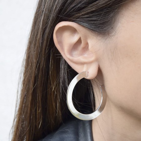 Boucles d'oreilles femme créoles lines agatha argent 925/1000 02320817-050-tu – créoles