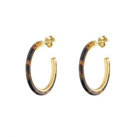 Boucles d’oreilles laiton: créoles laiton & puces d’oreilles - boucles-d-oreilles-femme - edora - 1