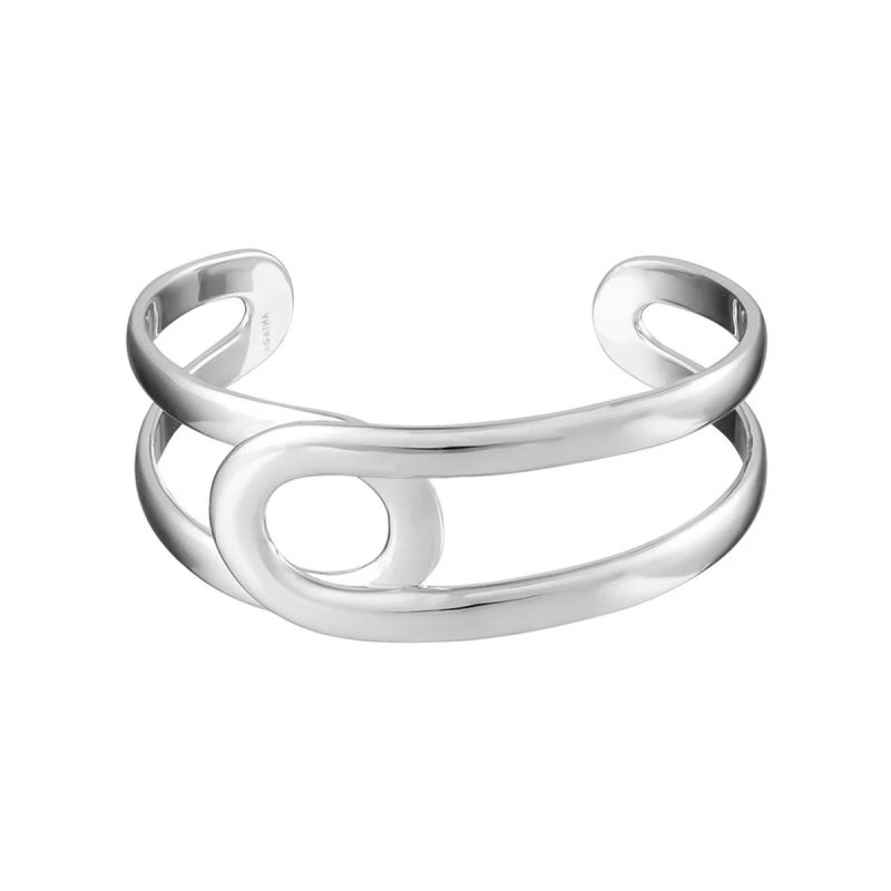 Bracelet femme jonc curve  agatha argent 925/1000 - bracelets-femme - edora