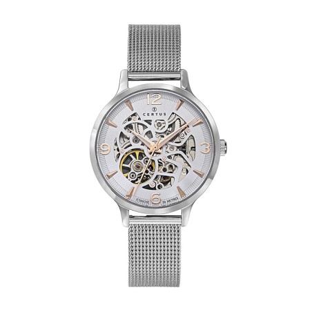 Montre femme automatique certus acier argenté – automatiques