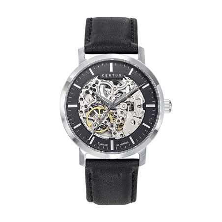 Montre homme automatique certus cuir noir – automatiques