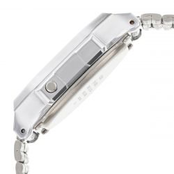 Montre digitale casio vintage iconic acier gris  - montres-femme - edora - 1
