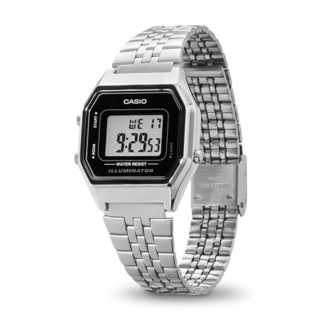 Montre casio vintage iconic acier argenté – digitales