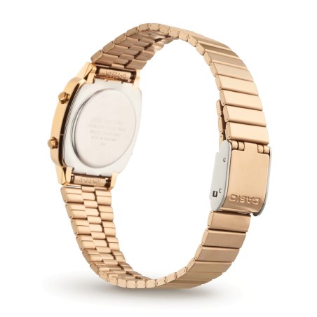 Montre casio vintage mini acier doré – digitales