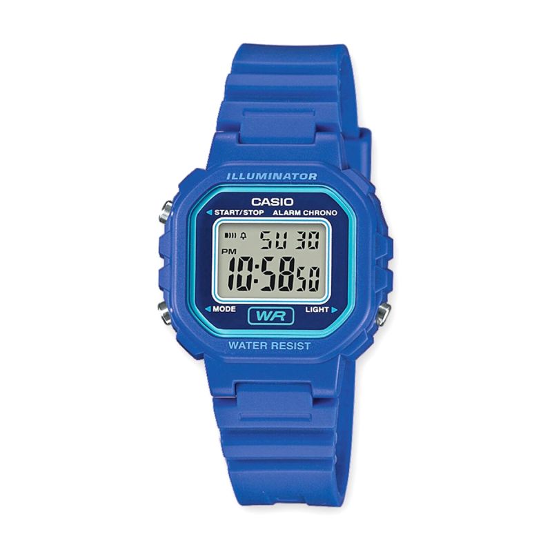 Montre enfant digitale casio silicone bleu - montres-enfant - edora