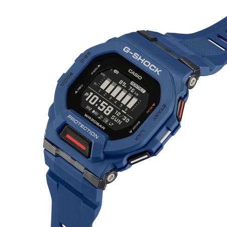 Montre homme casio g-shock g-squad silicone bleu  – montres homme