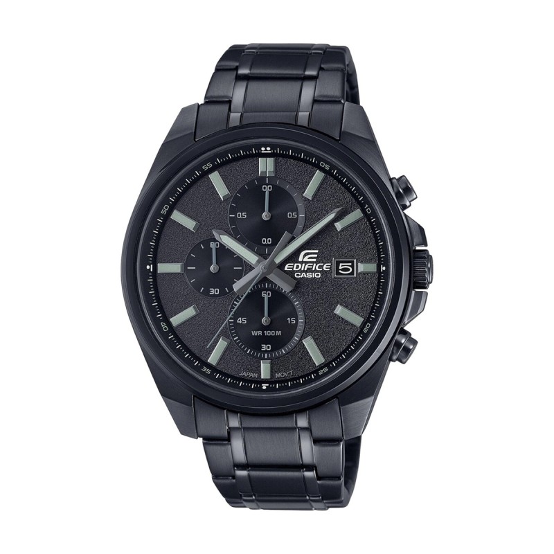 Montre homme chronographe casio edifice acier noir - montres-homme - edora