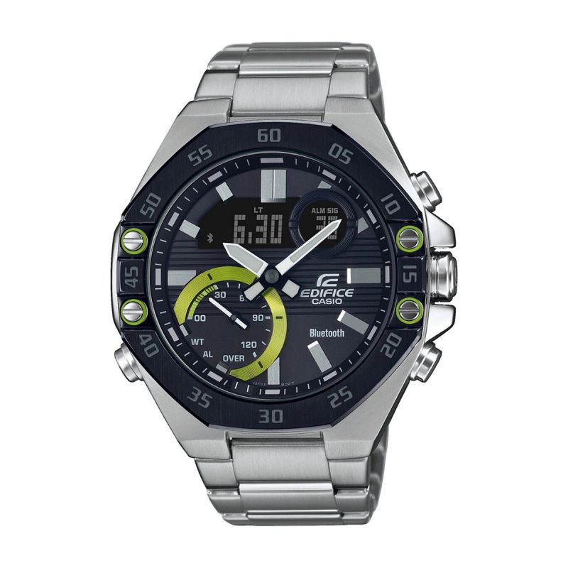 Montre homme chronographe casio edifice bluetooth acier argenté - montres-homme - edora