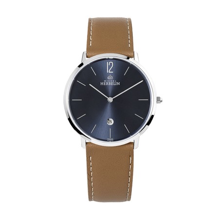 Montre homme michel herbelin city cuir marron 19515ap15gd – montres homme