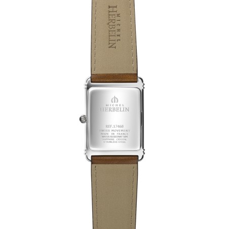 Montre homme michel herbelin art deco cuir marron 17468ap22gd – montres homme