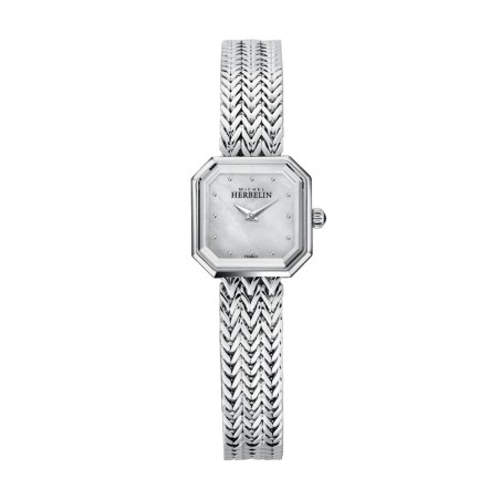 Montre femme michel herbelin octogone acier argenté 17436b19 – montres femme