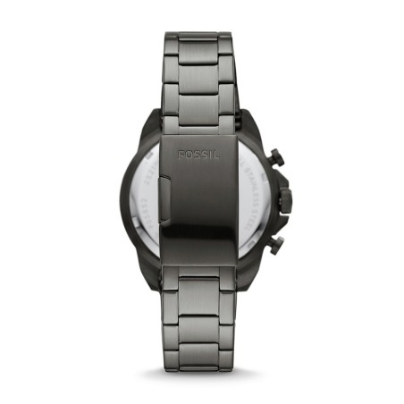 Montre homme chronographe fossil bronson acier gris anthracite – chronographes
