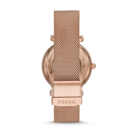 Montre femme automatique fossil carlie  acier doré rose  – automatiques